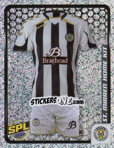 Sticker ST Mirren Home Kit - Scottish Premier League 2009-2010 - Panini