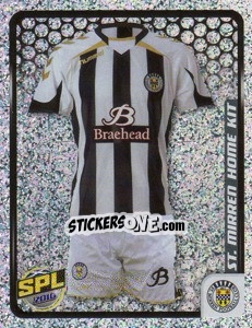 Figurina ST Mirren Home Kit - Scottish Premier League 2009-2010 n. 447 - Panini
