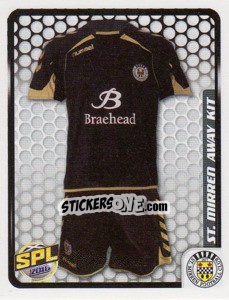 Figurina ST Mirren Away Kit - Scottish Premier League 2009-2010 n. 448 - Panini