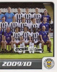 Figurina ST Mirren Squad - Part 2 - Scottish Premier League 2009-2010 n. 450 - Panini