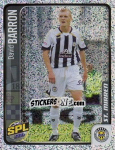 Sticker David Barron - Scottish Premier League 2009-2010 - Panini