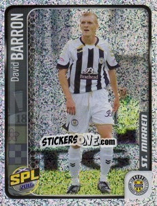 Sticker David Barron - Scottish Premier League 2009-2010 n. 462 - Panini