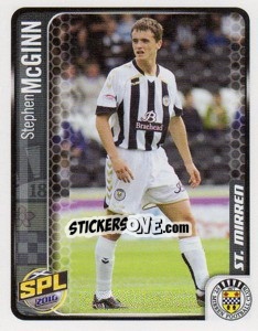 Cromo Stephen McGinn - Scottish Premier League 2009-2010 - Panini