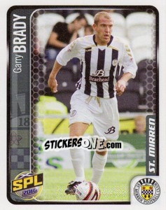 Sticker Garry Brady - Scottish Premier League 2009-2010 n. 474 - Panini