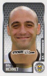 Sticker Billy Mehmet - Scottish Premier League 2009-2010 n. 475 - Panini