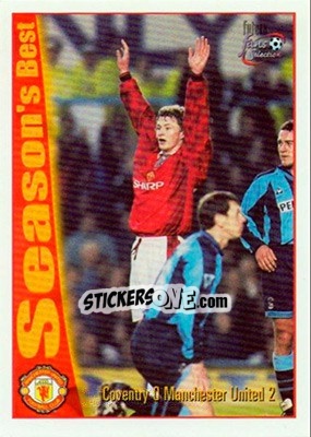 Sticker Coventry City 0 - Manchester United 2 - Manchester United Fans' Selection 1997-1998 n. 48 - Futera