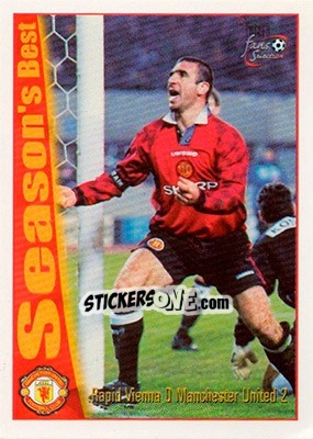 Sticker Rapid Vienna 0 - Manchester United 2 - Manchester United Fans' Selection 1997-1998 - Futera