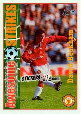 Sticker David Beckham - Manchester United Fans' Selection 1997-1998 n. 55 - Futera