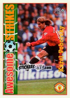 Cromo Karel Poborsky - Manchester United Fans' Selection 1997-1998 - Futera