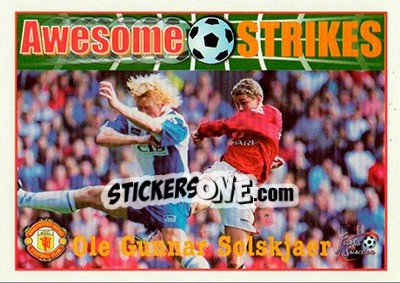 Sticker Ole Gunnar Solskjaer - Manchester United Fans' Selection 1997-1998 n. 60 - Futera