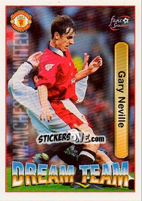 Sticker Gary Neville - Manchester United Fans' Selection 1997-1998 n. 65 - Futera