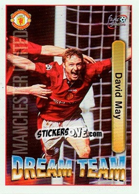 Sticker David May - Manchester United Fans' Selection 1997-1998 - Futera