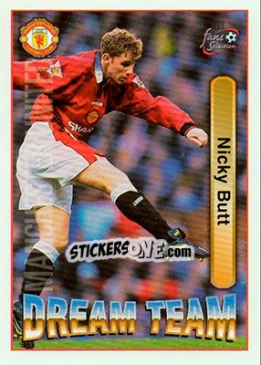 Sticker Nicky Butt - Manchester United Fans' Selection 1997-1998 - Futera