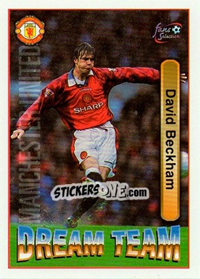 Sticker David Beckham - Manchester United Fans' Selection 1997-1998 - Futera