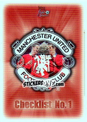 Cromo Checklist 1 - Manchester United Fans' Selection 1997-1998 - Futera