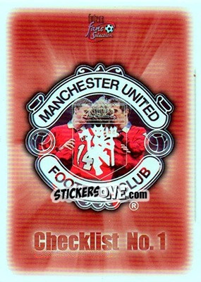 Sticker Checklist 1 - Manchester United Fans' Selection 1997-1998 n. 80 - Futera