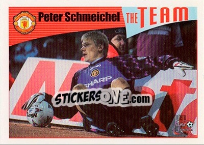 Sticker Peter Schmeichel - Manchester United Fans' Selection 1997-1998 n. 10 - Futera