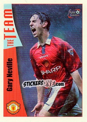 Sticker Gary Neville - Manchester United Fans' Selection 1997-1998 n. 11 - Futera
