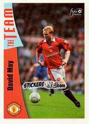 Figurina David May - Manchester United Fans' Selection 1997-1998 - Futera