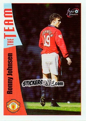 Sticker Ronny Johnsen - Manchester United Fans' Selection 1997-1998 - Futera