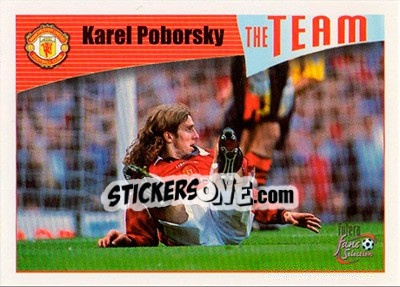 Cromo Karel Poborsky - Manchester United Fans' Selection 1997-1998 - Futera