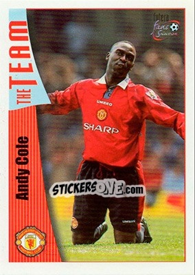 Sticker Andy Cole - Manchester United Fans' Selection 1997-1998 n. 24 - Futera