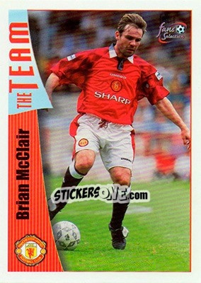 Sticker Brian McClair - Manchester United Fans' Selection 1997-1998 - Futera