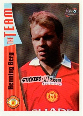 Sticker Henning Berg - Manchester United Fans' Selection 1997-1998 - Futera