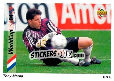 Sticker Tony Meola - World Cup USA 1994. Preview English/Spanish n. 1 - Upper Deck