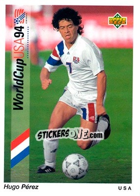 Sticker Hugo Perez - World Cup USA 1994. Preview English/Spanish n. 7 - Upper Deck