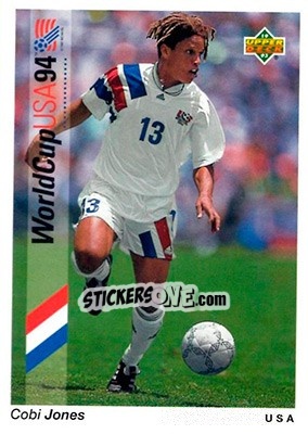 Sticker Cobi Jones - World Cup USA 1994. Preview English/Spanish - Upper Deck