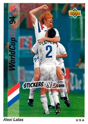 Sticker Alexi Lalas - World Cup USA 1994. Preview English/Spanish n. 22 - Upper Deck