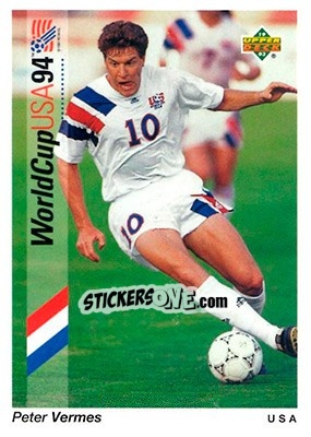 Sticker Peter Vermes - World Cup USA 1994. Preview English/Spanish n. 24 - Upper Deck