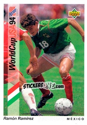 Sticker Ramon Ramirez - World Cup USA 1994. Preview English/Spanish - Upper Deck