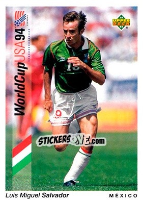 Sticker Luis Miguel Salvador - World Cup USA 1994. Preview English/Spanish n. 46 - Upper Deck