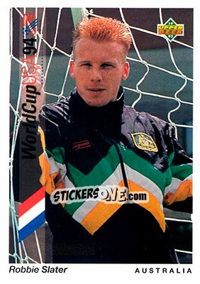 Sticker Robbie Slater - World Cup USA 1994. Preview English/Spanish - Upper Deck