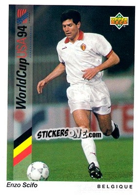 Sticker Enzo Scifo - World Cup USA 1994. Preview English/Spanish n. 70 - Upper Deck