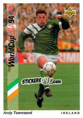 Sticker Andy Townsend - World Cup USA 1994. Preview English/Spanish - Upper Deck