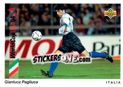 Figurina Gianluca Pagliuca - World Cup USA 1994. Preview English/Spanish - Upper Deck