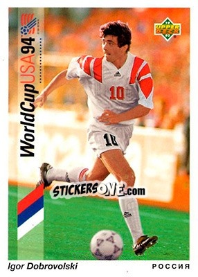 Sticker Igor Dobrovolski - World Cup USA 1994. Preview English/Spanish n. 90 - Upper Deck