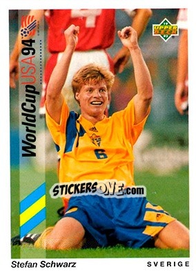 Sticker Stefan Schwarz - World Cup USA 1994. Preview English/Spanish n. 95 - Upper Deck