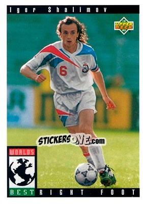 Sticker Igor Shalimov - World Cup USA 1994. Preview English/Spanish - Upper Deck