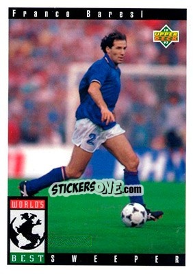 Sticker Franco Baresi - World Cup USA 1994. Preview English/Spanish n. 107 - Upper Deck