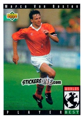 Sticker Marco Van Basten - World Cup USA 1994. Preview English/Spanish n. 110 - Upper Deck