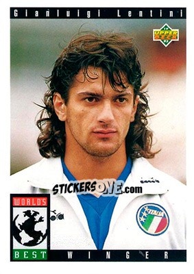 Sticker Gianluigi Lentini - World Cup USA 1994. Preview English/Spanish n. 114 - Upper Deck