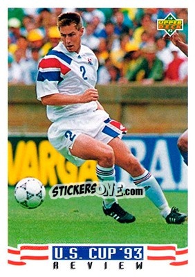Sticker Mike Lapper - World Cup USA 1994. Preview English/Spanish - Upper Deck