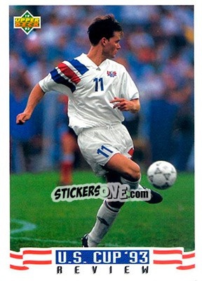 Sticker Eric Wynalda - World Cup USA 1994. Preview English/Spanish - Upper Deck