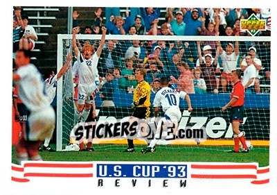 Figurina Alexi Lalas - World Cup USA 1994. Preview English/Spanish - Upper Deck