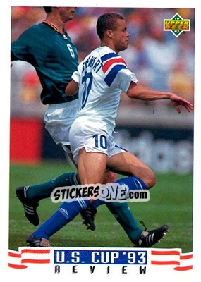 Sticker Ernie Stewart - World Cup USA 1994. Preview English/Spanish - Upper Deck