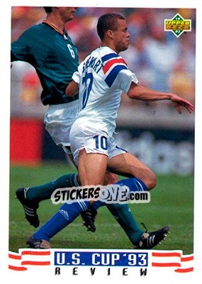 Sticker Ernie Stewart - World Cup USA 1994. Preview English/Spanish n. 143 - Upper Deck